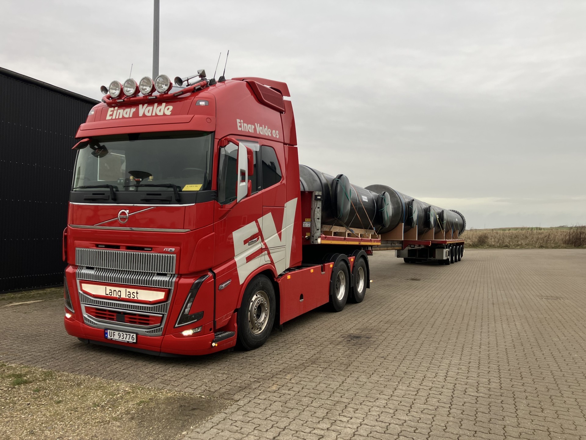 Einar Valde langtransport på vei